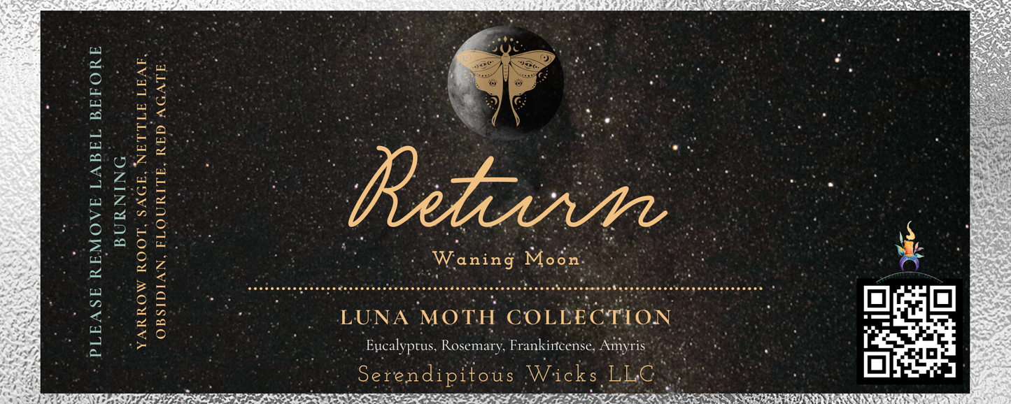 🌖 RETURN — Waning Moon IV (release, integration) | Luna Moth Collection