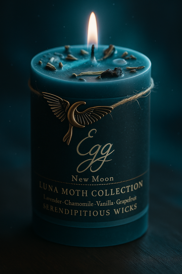 🌑 EGG — New Moon I (fresh starts, intention) | Luna Moth Collection