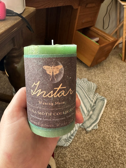 🌒 INSTAR — Waxing Moon II (growth, momentum) | Luna Moth Collection