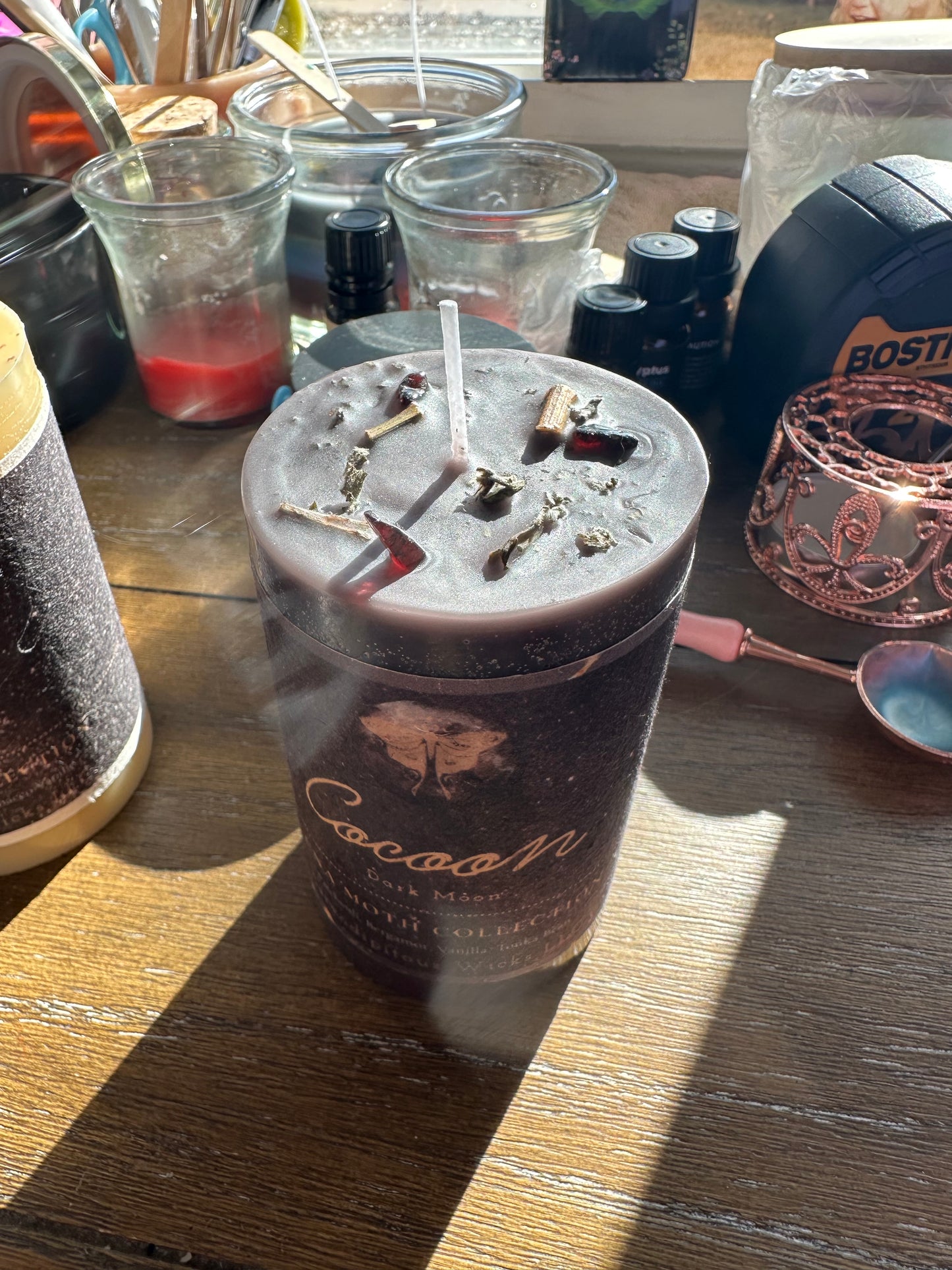 🌑 COCOON — Dark Moon V (rest, shadow, dreaming) | Luna Moth Collection